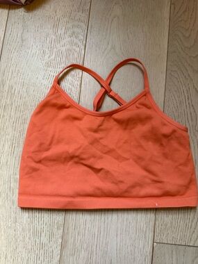 Women's Orange Cross-Back Bralette